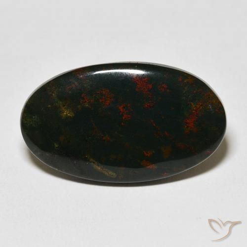 18.45ct 天然 マルチカラー ブラッドストーン, 楕円形, オペーク
