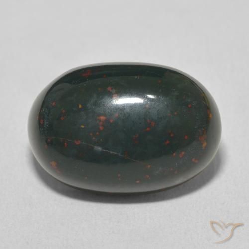 9.32ct 天然 フォレストグリーン ブラッドストーン, 楕円形, オペーク