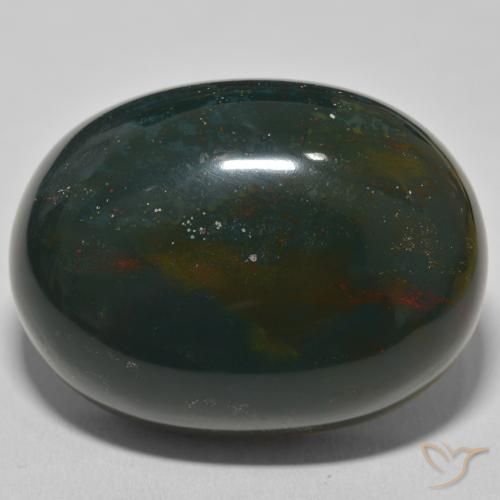 88.29ct 天然 フォレストグリーン ブラッドストーン, 楕円形, オペーク