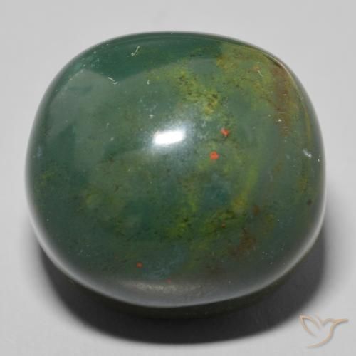 56.88ct 天然 緑と赤 ブラッドストーン, 楕円形, オペーク