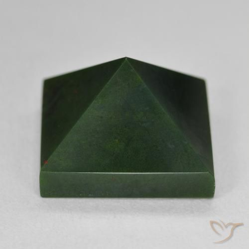 14.38ct 天然 フォレストグリーン ブラッドストーン, 四角形, オペーク