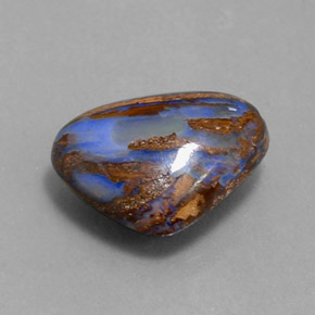 3.78カラットの天然マルチカラーボルダーオパール（13.3×9.7 mm・洋梨の形）