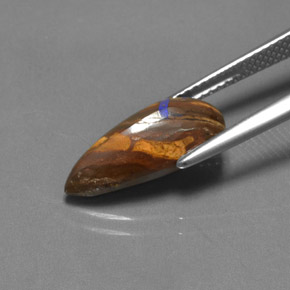 4.55カラットの天然マルチカラーボルダーオパール（16×7.6 mm・洋梨の形）