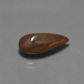 4.00カラットの天然マルチカラーボルダーオパール、洋梨の形、オペーク