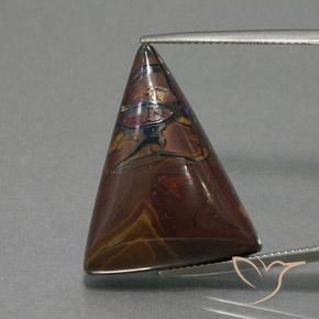 33.93ct 天然 マルチカラー ボルダーオパール, トリリオン, オペーク