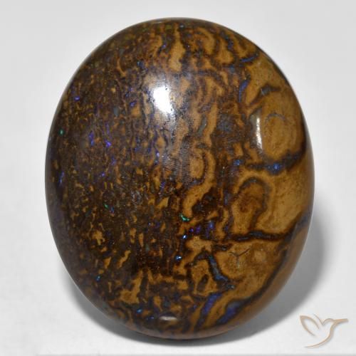 34.16カラットのオーバルボルダーオパール、23.4 x 19.6mm オーストラリア産, Photo A