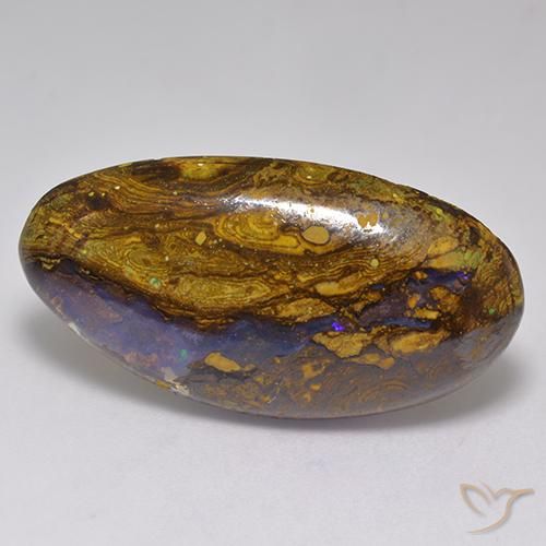 20.80ct 天然 マルチカラー ボルダーオパール, ファンシー, オペーク