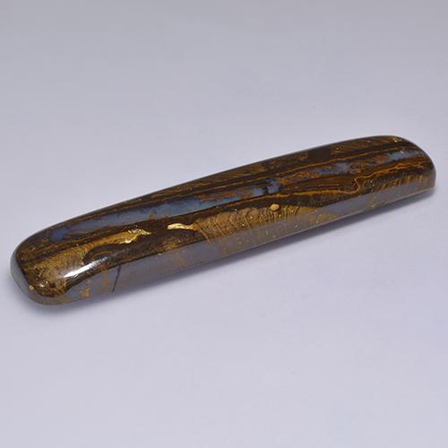 58.31カラットの天然マルチカラーボルダーオパール（59×12.9 mm・クッションカット）