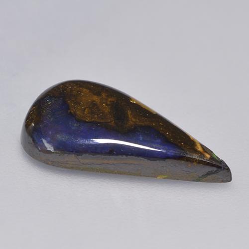 3.88カラットの天然マルチカラーボルダーオパール（16.5×10 mm・洋梨の形）