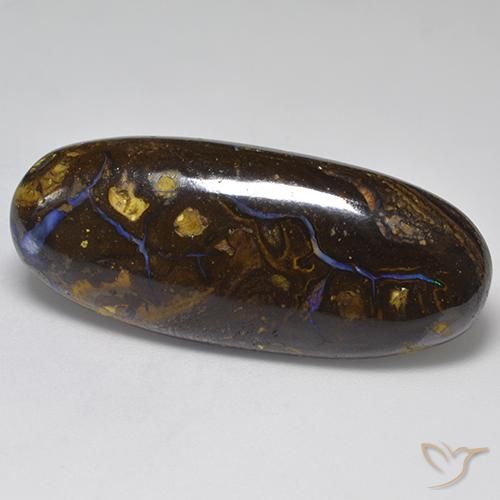 36.66ct 天然 マルチカラー ボルダーオパール, 楕円形, オペーク
