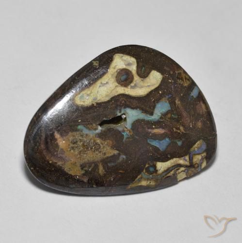 9.26ct 天然 マルチカラー ボルダーオパール, ファンシー, オペーク