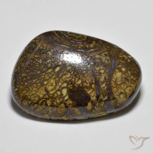 16.83ct 天然 マルチカラー ボルダーオパール, ファンシー, オペーク