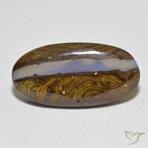 12.50ct 天然 マルチカラー ボルダーオパール, 楕円形, 半透明