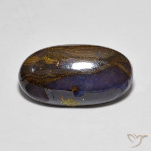7.95ct 天然 マルチカラー ボルダーオパール, 楕円形, オペーク