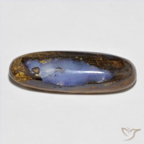 7.43ct 天然 マルチカラー ボルダーオパール, 楕円形, オペーク
