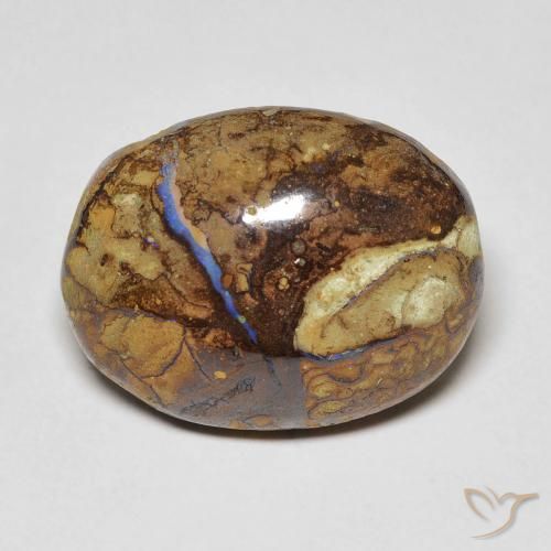 12.53ct 天然 マルチカラー ボルダーオパール, 楕円形, オペーク