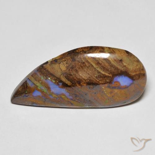 9.66ct 天然 マルチカラー ボルダーオパール, ファンシー, オペーク