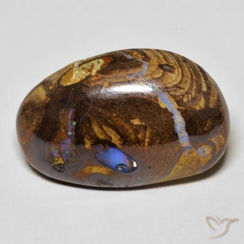 21.16ct 天然 マルチカラー ボルダーオパール, ファンシー, オペーク