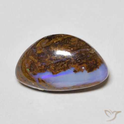 4.92ct 天然 マルチカラー ボルダーオパール, ファンシー, オペーク