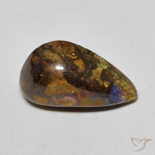 6.16ct 天然 マルチカラー ボルダーオパール, ファンシー, オペーク