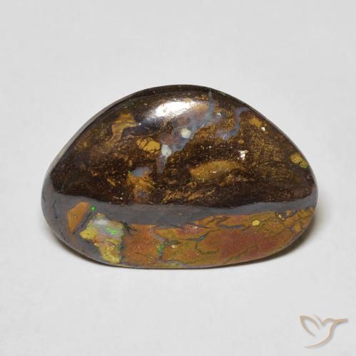 5.29ct 天然 マルチカラー ボルダーオパール, ファンシー, オペーク