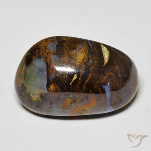 11.23ct 天然 マルチカラー ボルダーオパール, ファンシー, オペーク
