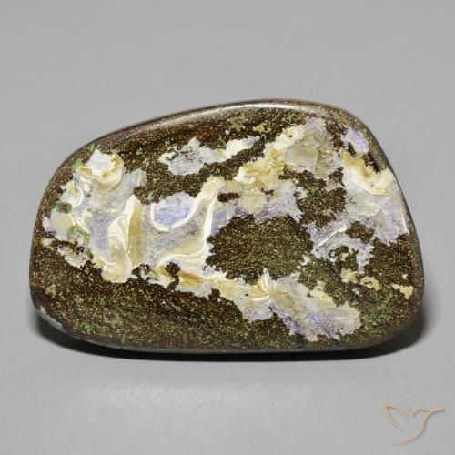 50.57ct 天然 マルチカラー ボルダーオパール, ファンシー, オペーク