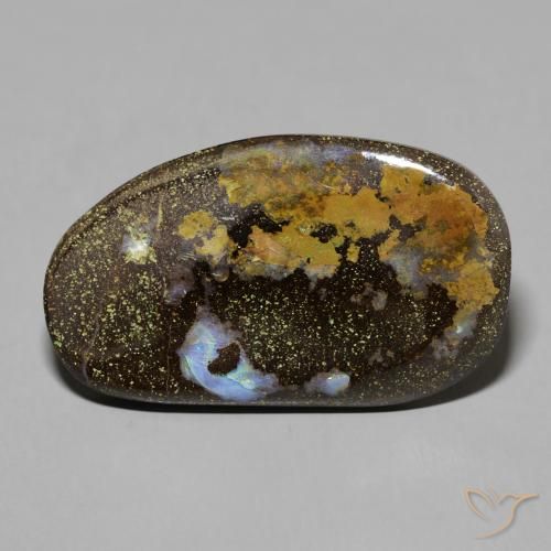 17.99ct 天然 マルチカラー ボルダーオパール, ファンシー, オペーク
