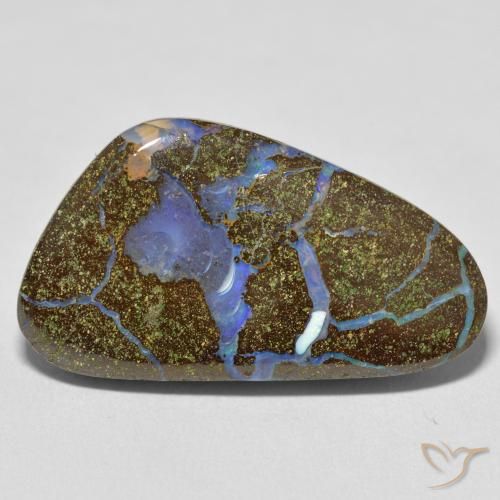 22.81ct 天然 マルチカラー ボルダーオパール, ファンシー, オペーク