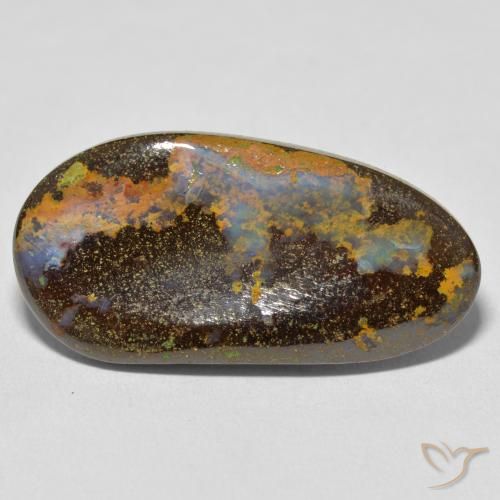 16.59ct 天然 マルチカラー ボルダーオパール, ファンシー, オペーク
