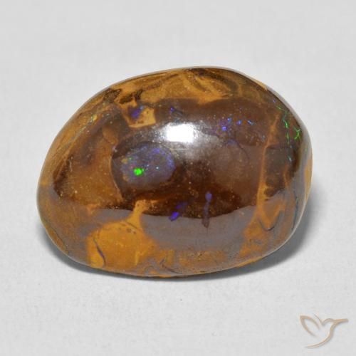 7.75ct 天然 マルチカラー ボルダーオパール, ファンシー, オペーク