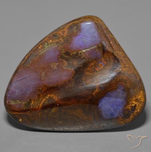 58.43ct 天然 マルチカラー ボルダーオパール, ファンシー, オペーク
