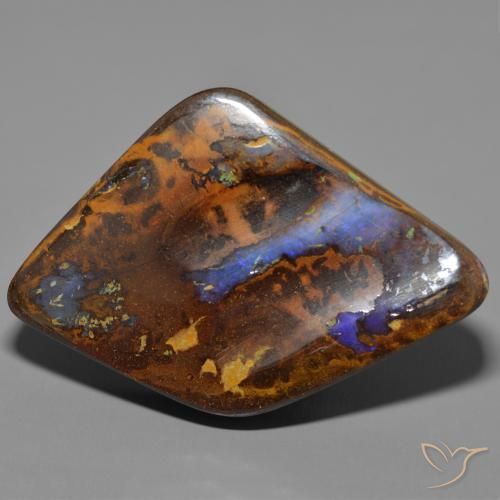75.33ct 天然 マルチカラー ボルダーオパール, ファンシー, オペーク