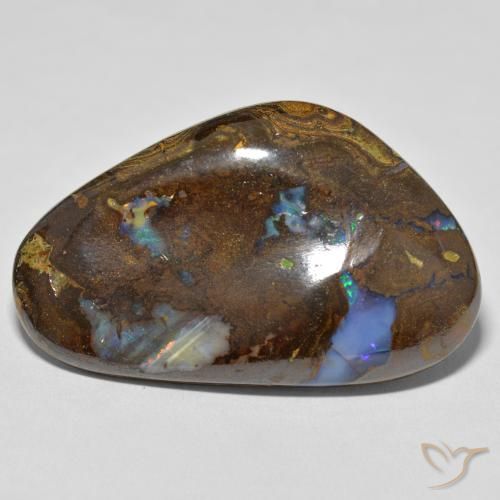 64.32ct 天然 マルチカラー ボルダーオパール, ファンシー, オペーク