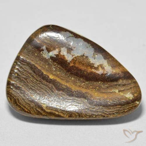 17.56ct 天然 マルチカラー ボルダーオパール, ファンシー, オペーク