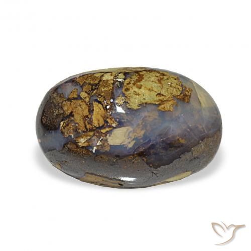 5.70ct マルチカラー ボルダーオパール, 楕円形, オペーク