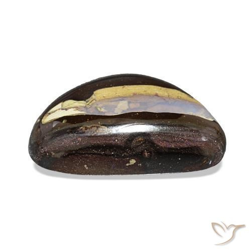 5.44カラットの天然マルチカラーボルダーオパール、ファンシー、オペーク