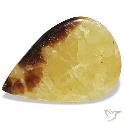 67.90ct マルチカラー カルサイト, 洋梨の形, オペーク