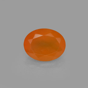 1.71カラットの天然オレンジカーネリアン（9.2×7.2 mm・オーバルカット）