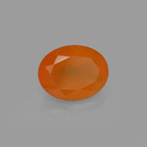 1.71カラットの天然オレンジカーネリアン（9.2×7.2 mm・オーバルカット）