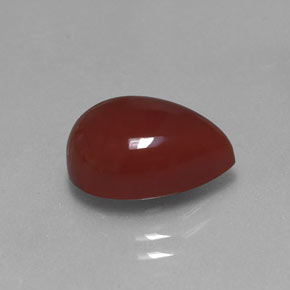 4.67カラットの天然レッドオレンジカーネリアン（12.9×9 mm・透明）