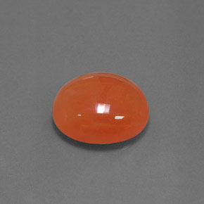 4.71カラットの天然オレンジカーネリアン（12.2×10.3 mm・オーバルカット）