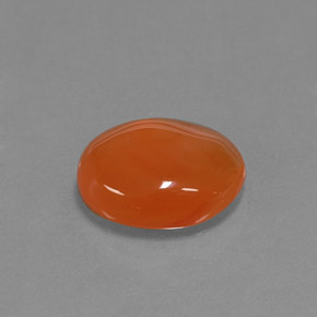 3.69カラットの天然オレンジカーネリアン（12.3×10.2 mm・オーバルカット）