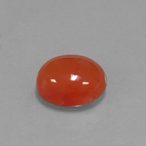 4.02カラットの天然オレンジカーネリアン（11.1×9.1 mm・オーバルカット）