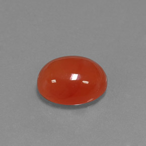 3.53カラットの天然オレンジカーネリアン（11.1×9 mm・オーバルカット）