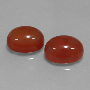 カラットの天然オレンジカーネリアン（10×7.9 mm・オーバルカット）
