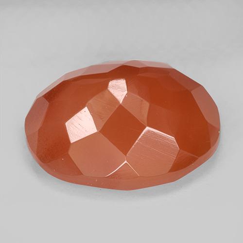 7.92カラットの天然ファイアオレンジカーネリアン（14.6×11.7 mm・オーバルカット）