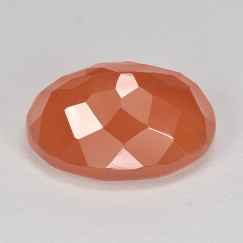 9.50カラットの天然赤みがかったオレンジカーネリアン（15.6×12 mm・オーバルカット）