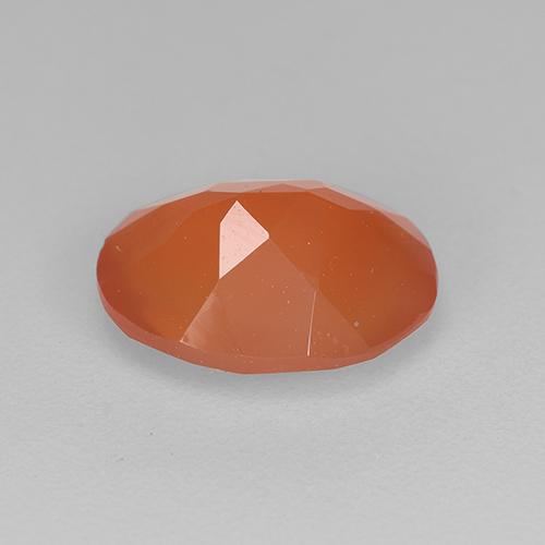 1.51カラットの天然赤みがかったオレンジカーネリアン（8.9×7 mm・オーバルカット）