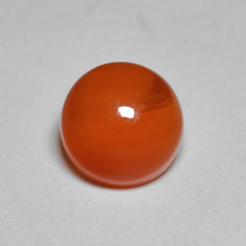 2.38カラットの天然アンバーオレンジカーネリアン（7.90 mm・ラウンドカット）